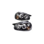Ópticos delanteros LED Chevrolet Opel Corsa B 93-08 fondo negro - Imagen 4
