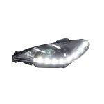 Ópticos LED DRL Peugeot 206 98-04 fondo negro - Imagen 4