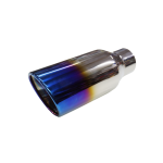 Cola de escape DW punta titanio 2.5" / 4" acero inoxidable 45°