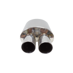 Escape resonador ovalado doble 3″ acero inoxidable GT1 spec - Imagen 4