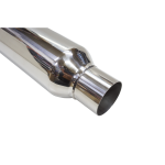 Escape pre silenciador acero inoxidable cilíndrico 2.5″ - Imagen 4