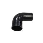 Codo de silicona alta presión 90° 2.25″ a 2″ color negro - Imagen 2