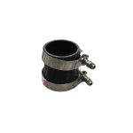 Reducción de silicona 2.5″ – 2.25″ color negro + abrazaderas - Imagen 2