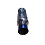 Escape resonador acero inoxidable 4" punta titanio GT6 spec - Imagen 3