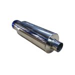 Escape resonador acero inoxidable 4" punta titanio GT6 spec - Imagen 4