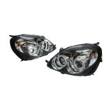 Ópticos LED Toyota Yaris sport 98-02 fondo negro