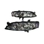 Ópticos LED Opel Vectra B 96-98 fondo cromado