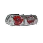 Focos traseros Honda Civic 92-95 3P fondo cromado - Imagen 3
