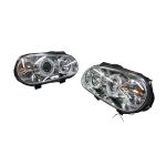 Ópticos LED Volkswagen Golf MK4 98-07 fondo cromado - Imagen 3