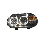 Ópticos delanteros LED Volkswagen Golf A4 98-07 fondo negro - Imagen 2