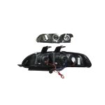 Ópticos LED ángel Honda Civic 92-95 4P fondo negro - Imagen 5