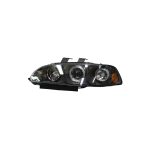 Ópticos LED ángel Honda Civic 92-95 4P fondo negro - Imagen 6