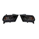 Ópticos LED DRL para Ford Mustang 09-14 fondo negro Sonar