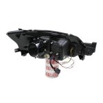 Ópticos delanteros LED DRL Subaru Impreza WRX 08-14 fondo negro - Imagen 5