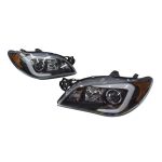 Ópticos delanteros LED Subaru Impreza WRX 05-07 fondo negro ámbar - Imagen 4