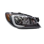 Ópticos delanteros LED Subaru Impreza WRX 05-07 fondo negro ámbar - Imagen 5