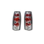 Focos traseros Chevrolet C10 Silverado Tahoe 88-98 fondo cromado