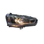 Ópticos LED DRL Mitsubishi Lancer 08-15 fondo negro SONAR - Imagen 7