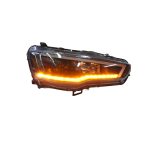 Ópticos LED DRL Mitsubishi Lancer 08-15 fondo negro SONAR - Imagen 3