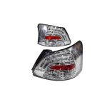 Focos traseros LED Toyota Yaris sedan 06-13 fondo cromado - Imagen 3