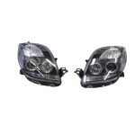 Ópticos LED Toyota Yaris Sport MK2 06-08 fondo negro V1 - Imagen 3