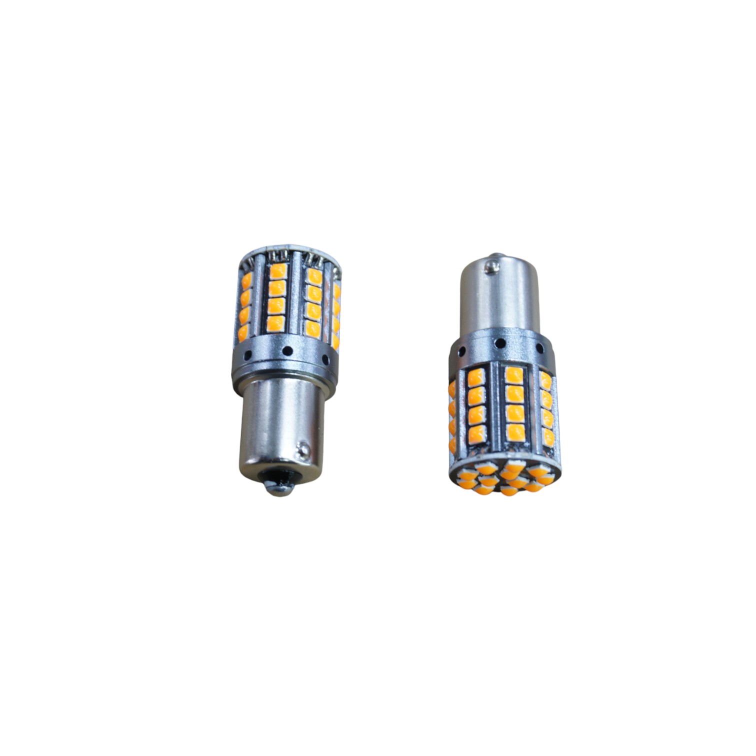 DSC08682.jpg Set ampolletas LED PY21W 21W/5 1 contacto naranja - Imagen 1