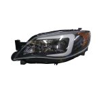 Ópticos delanteros Subaru Impreza 08-14 fondo negro YJM - Imagen 3