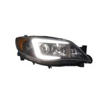 Ópticos delanteros Subaru Impreza 08-14 fondo negro YJM - Imagen 2