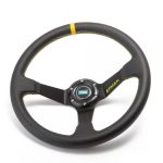 Volante 350mm Tipo “Drift Rally” Cuero Pvc EPMAN Amarillo
