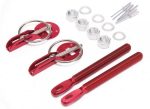 Trabador de capot aluminio universal color ROJO