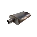 Escape pre silenciador alto flujo ovalado acero M 2″