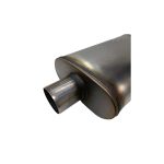 Pre silenciador escape ovalado acero 2.5″ - Imagen 2