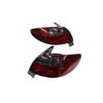 Focos traseros Peugeot 206 98-09 fondo rojo ahumado