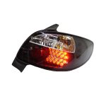 Focos traseros Peugeot 206 98-09 fondo negro LED - Imagen 2