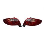 Focos traseros Peugeot 206 98-09 fondo rojo LED