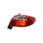 Focos traseros Peugeot 206 98-09 fondo rojo LED - Imagen 2