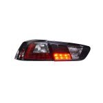 Focos traseros LED Mitsubishi Lancer X 08-17 fondo negro - Imagen 3