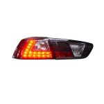 Focos traseros LED Mitsubishi Lancer X 08-17 fondo negro - Imagen 2