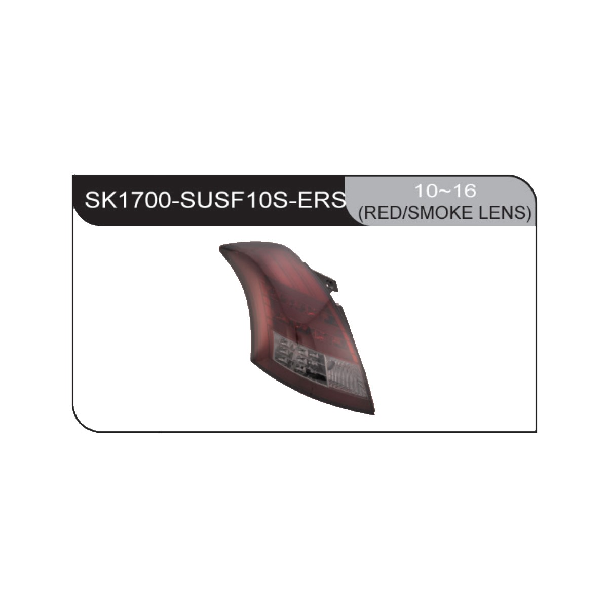SK1700-SUSF10S-ERS-.jpg Focos traseros LED Suzuki Swift Sport ZC32S 12-17 fondo rojo ahumado - Imagen 1