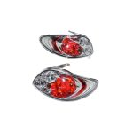 Focos traseros Peugeot 206 98-09 fondo cromado