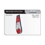 Focos traseros Fiat Punto años 93-99 fondo cromado