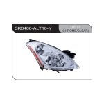 Ópticos LED Nissan Altima 10-12 fondo cromado