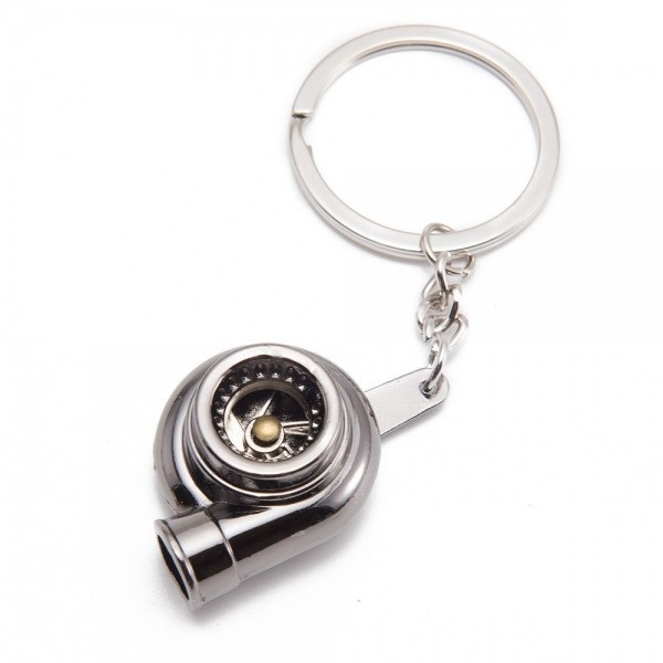 YSK04-titanio-llavero-turbo.jpg Llavero deportivo turbo metálico color titanio regalo - Imagen 1