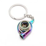 Llavero deportivo turbo metálico color tornasol regalo