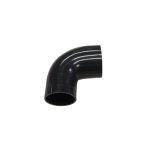 Codo 90° 3" a 2.5" silicona color negro