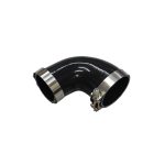 Codo 90° 3″ a 2.5″ silicona color negro + abrazaderas - Imagen 2