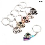 Llavero deportivo turbo metálico color titanio regalo - Imagen 2