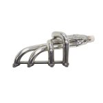 Múltiple de escape Volkswagen Gol Saveiro G1 G2 G3 4-1 acero inoxidable - Imagen 2