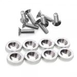 Set de Pernos y Golillas Decorativas 8 Pcs EPMAN Plateado