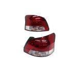 Focos LED Toyota Yaris sedan 06-13 fondo rojo